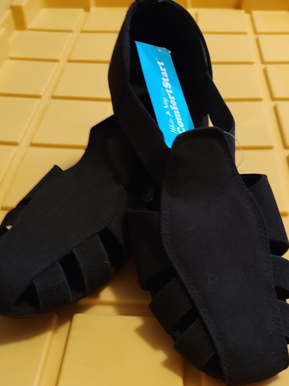 White Stag Black Sandals